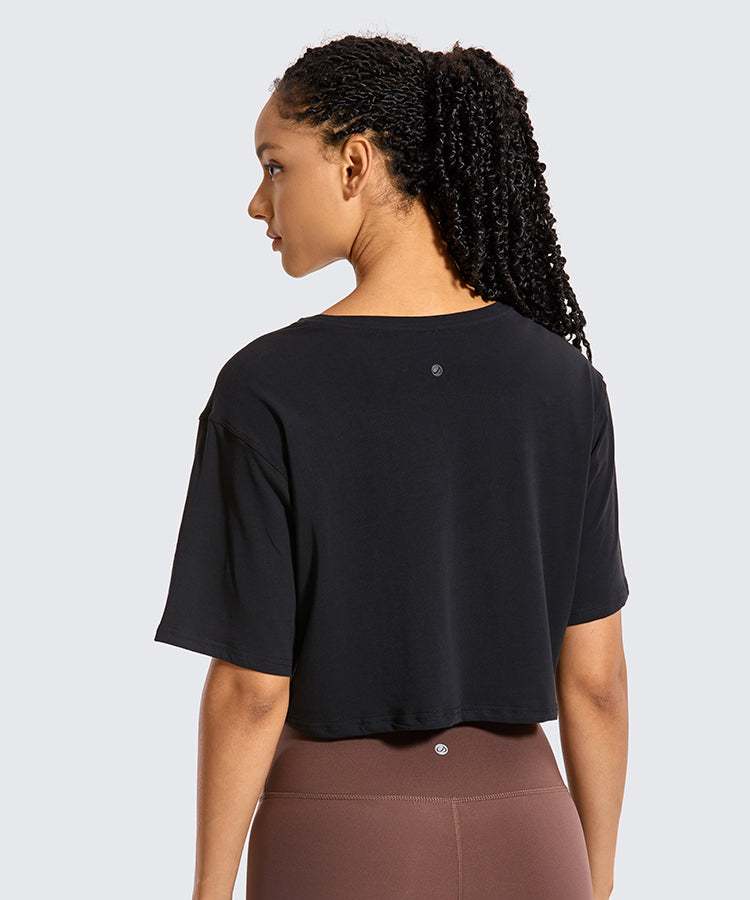 Cotton Workout Tops Short Sleeve - Infinity Fitness